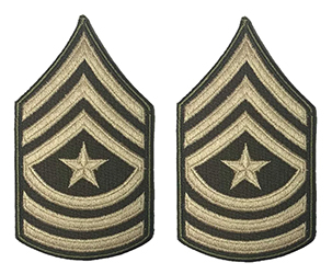 AGSU CHEVRONS E9 Sergeant Major 